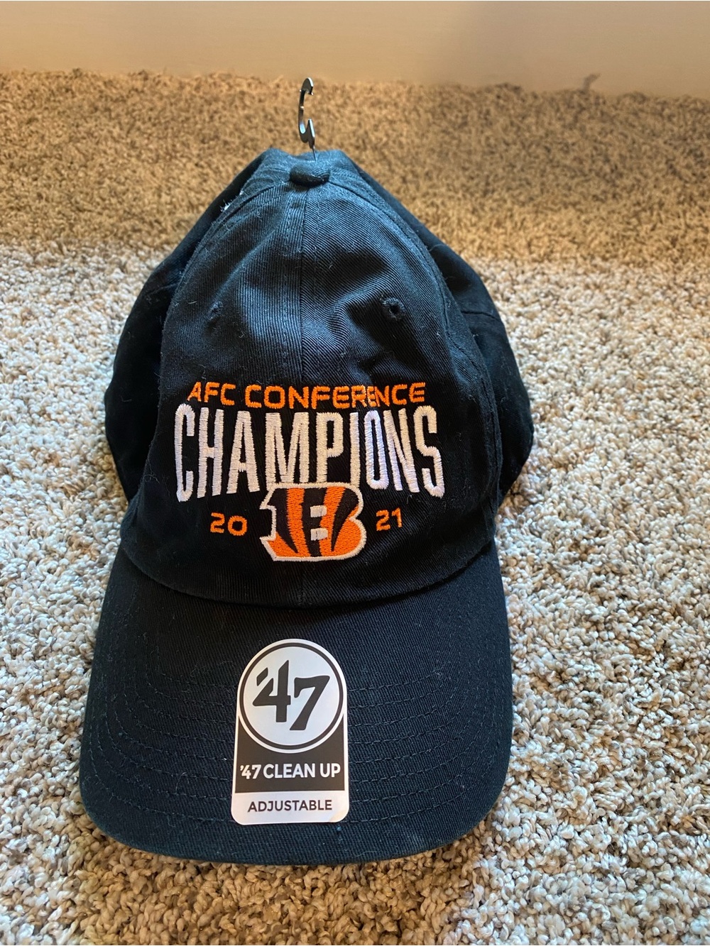 NWT Cincinnati Bengals AFC Conference Champions 2021 Hat, One Size